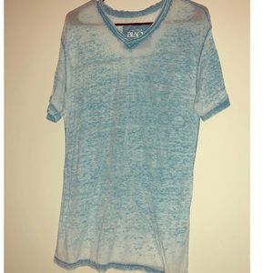 Light blue buckle BKE black v-neck
